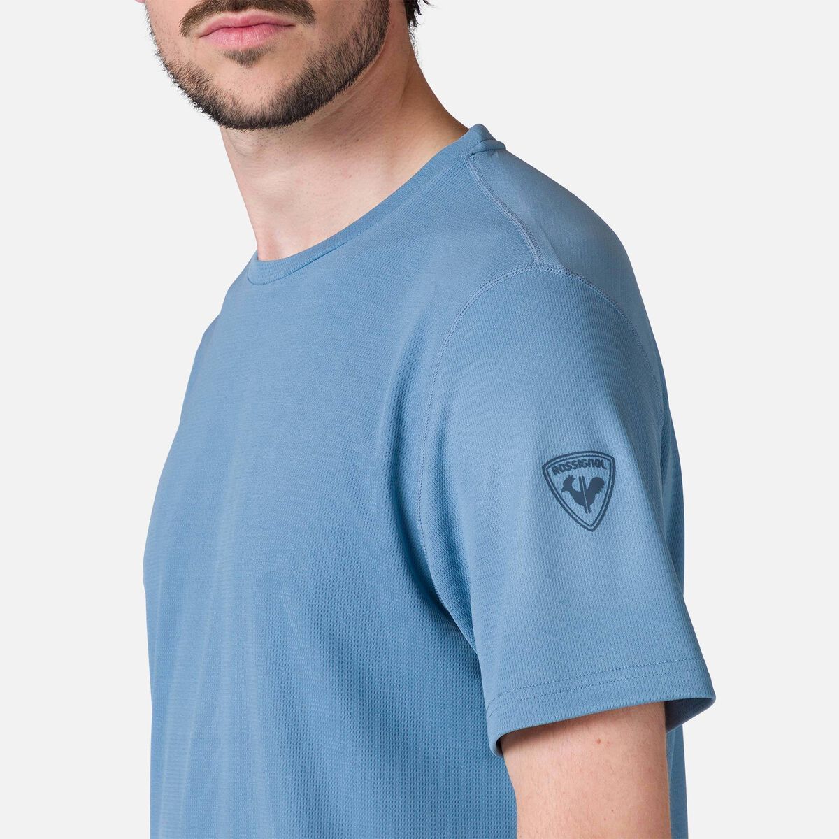 Rossignol Einfarbiges Wander-T-Shirt für Herren blue