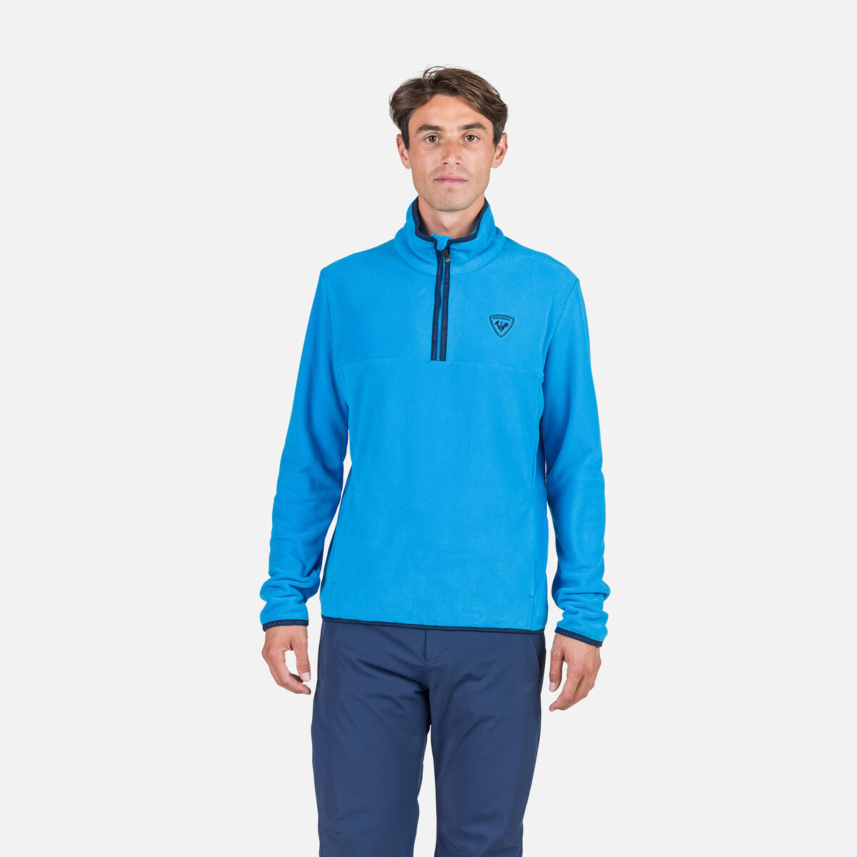 Rossignol Haut en polaire à demi-zip homme Strawpile Blue