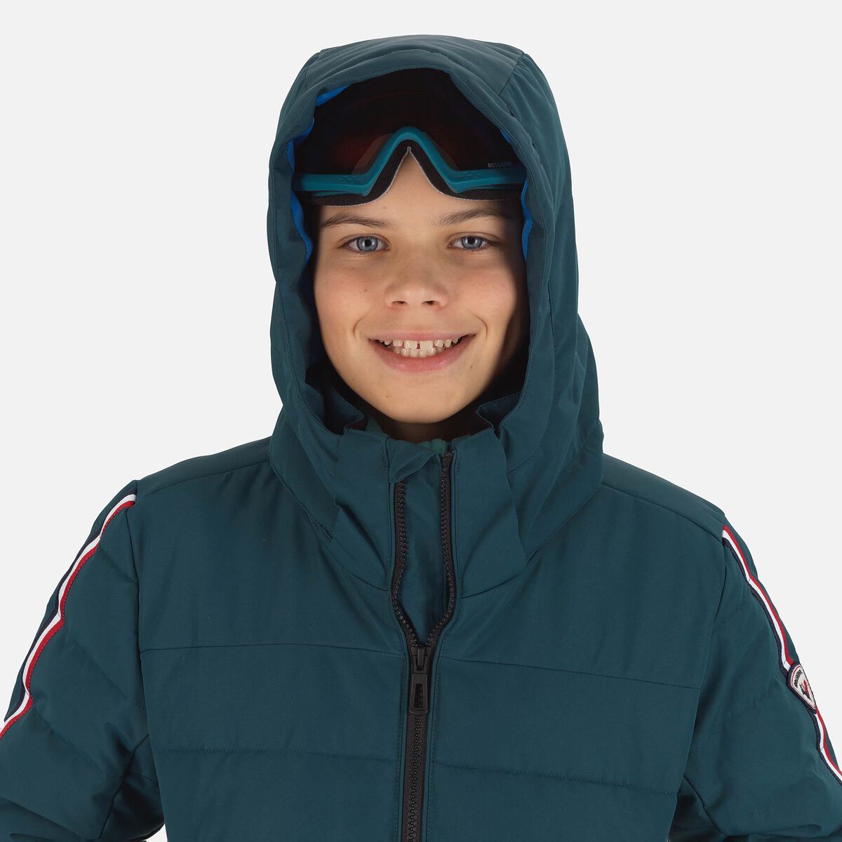 Rossignol Boys' Hiver Polydown ski jacket blue