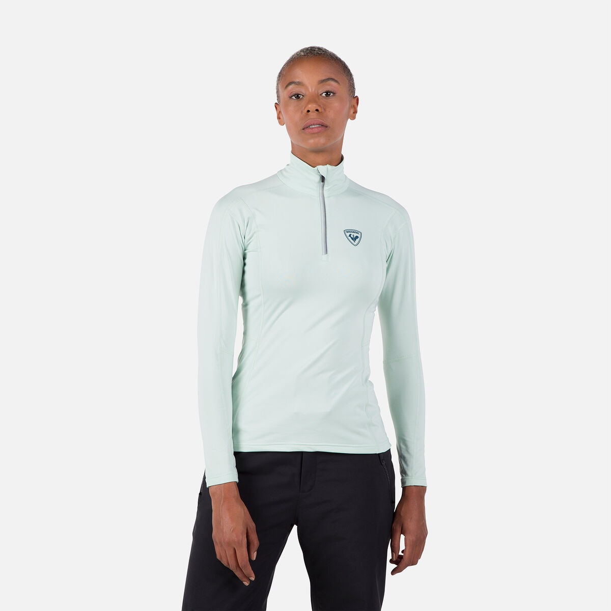 Rossignol Women's Classique Half-Zip Baselayer Top Blue