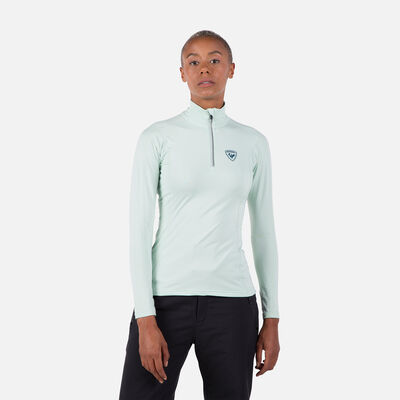 Rossignol Women's Classique Half-Zip Baselayer Top blue