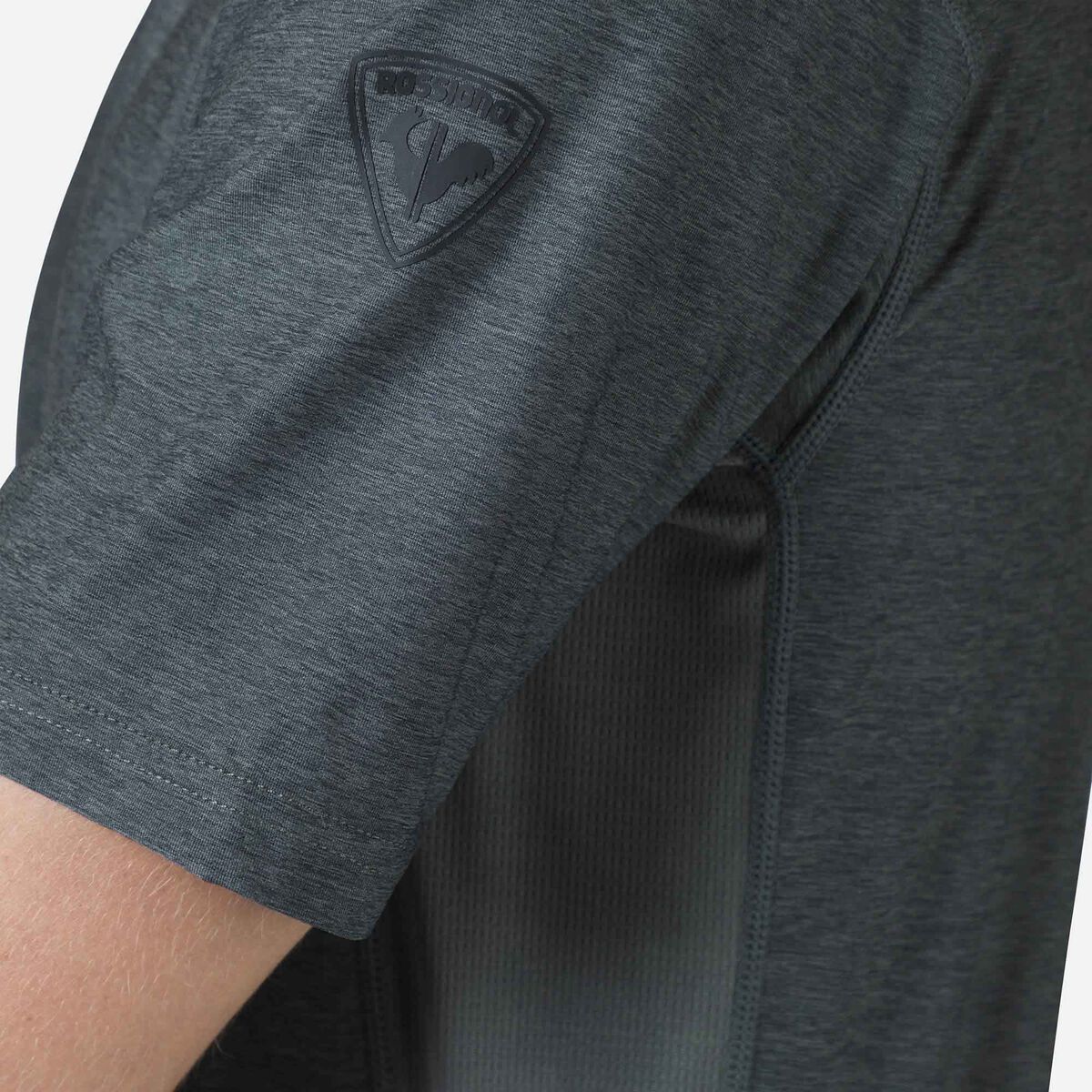Rossignol Camiseta de senderismo con efecto Melange para hombre grey