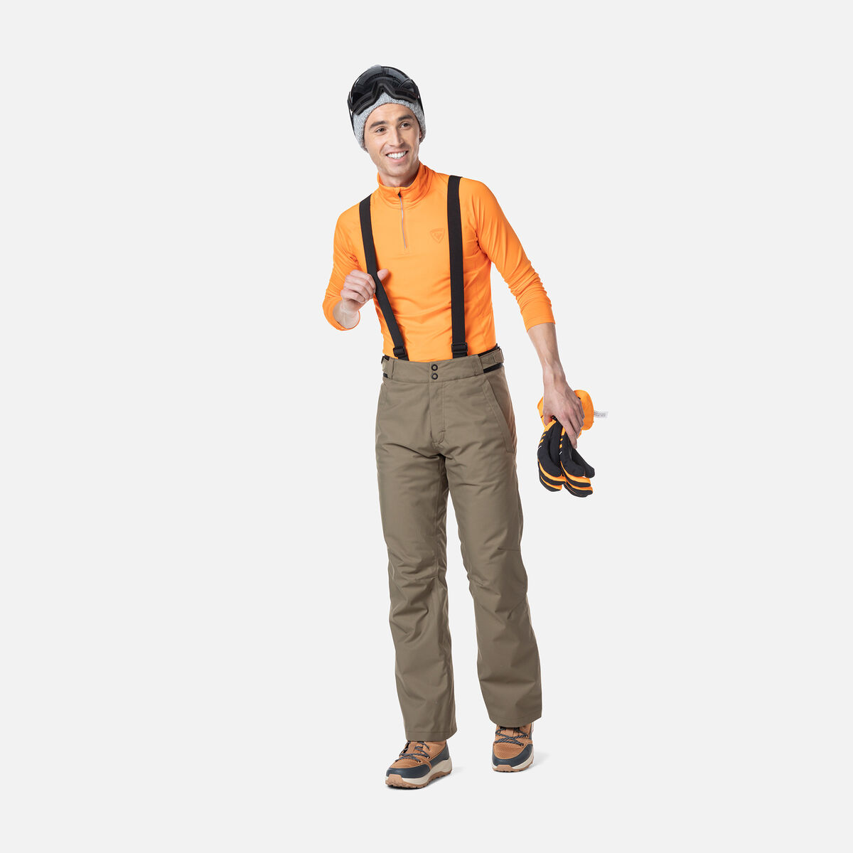 Rossignol Men's Classique Half-Zip Baselayer Top Orange