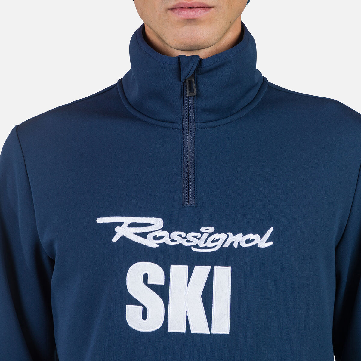 Rossignol Forro polar de esquí hombre con media cremallera Signature blue