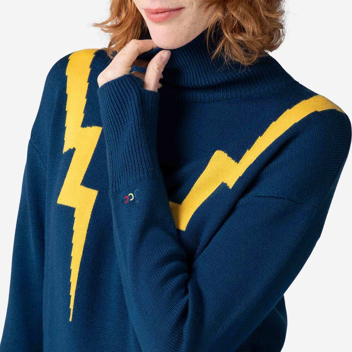Rossignol Women's JCC Electra Roll Neck Sweater blue