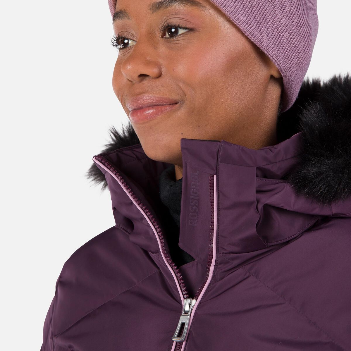 Rossignol Women's Staci Pearly Ski Jacket pinkpurple