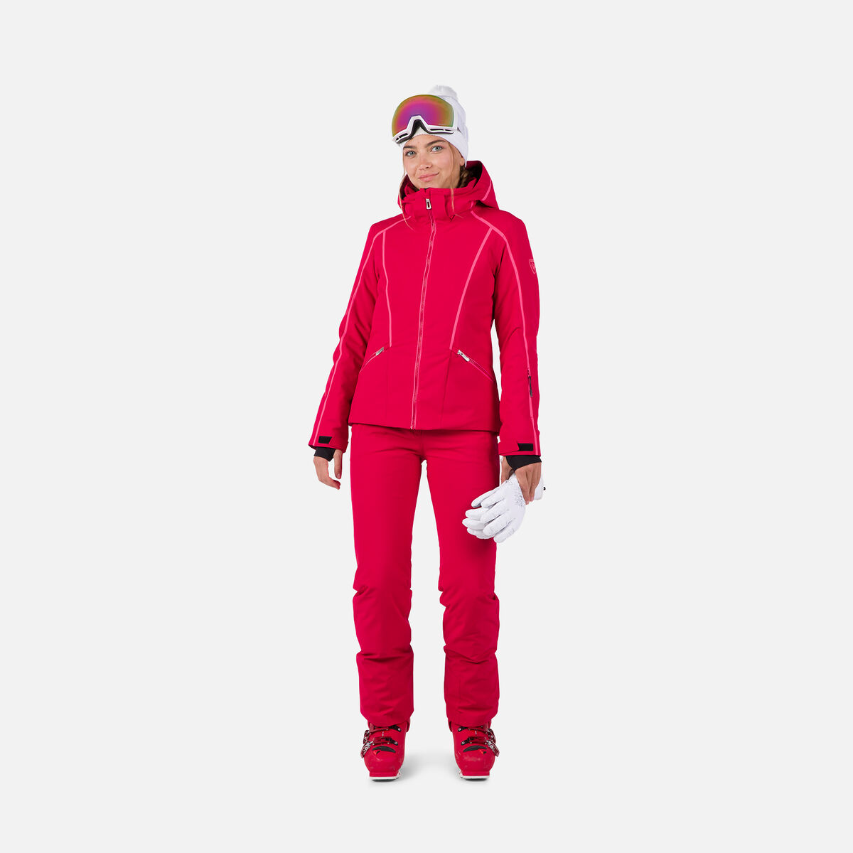 Rossignol Veste de ski Flat femme Red