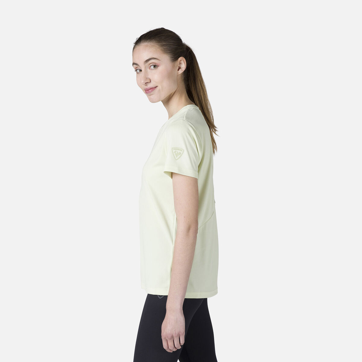 Rossignol T-shirt donna a tinta unita da escursionismo Yellow