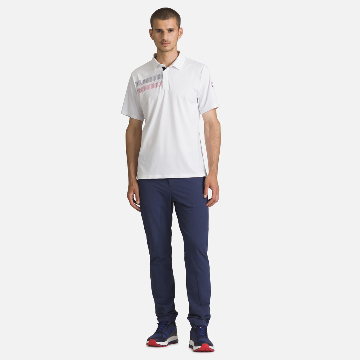 Rossignol Men's lightweight breathable polo shirt white
