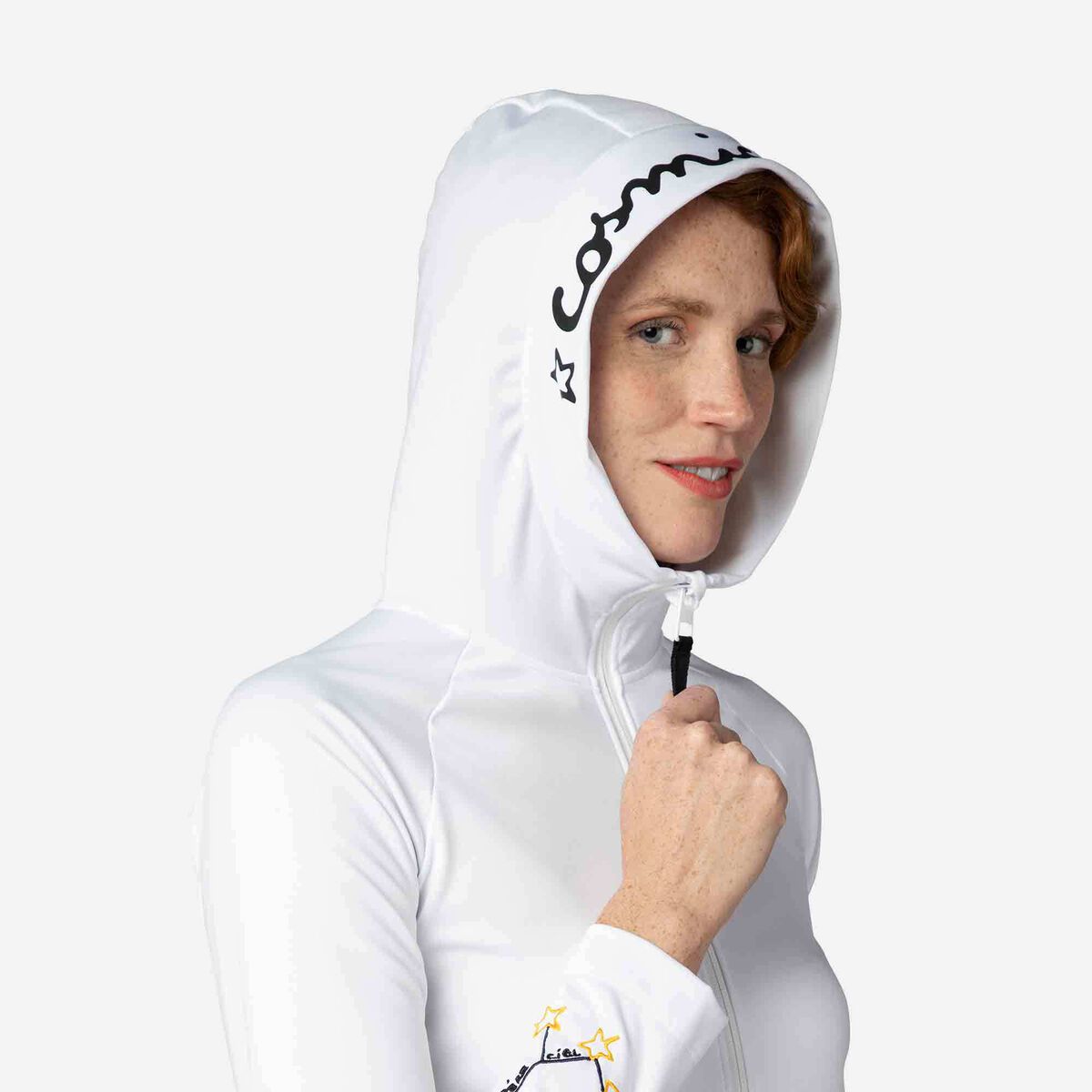 Rossignol Women's JCC Climi Hooded Jacket white