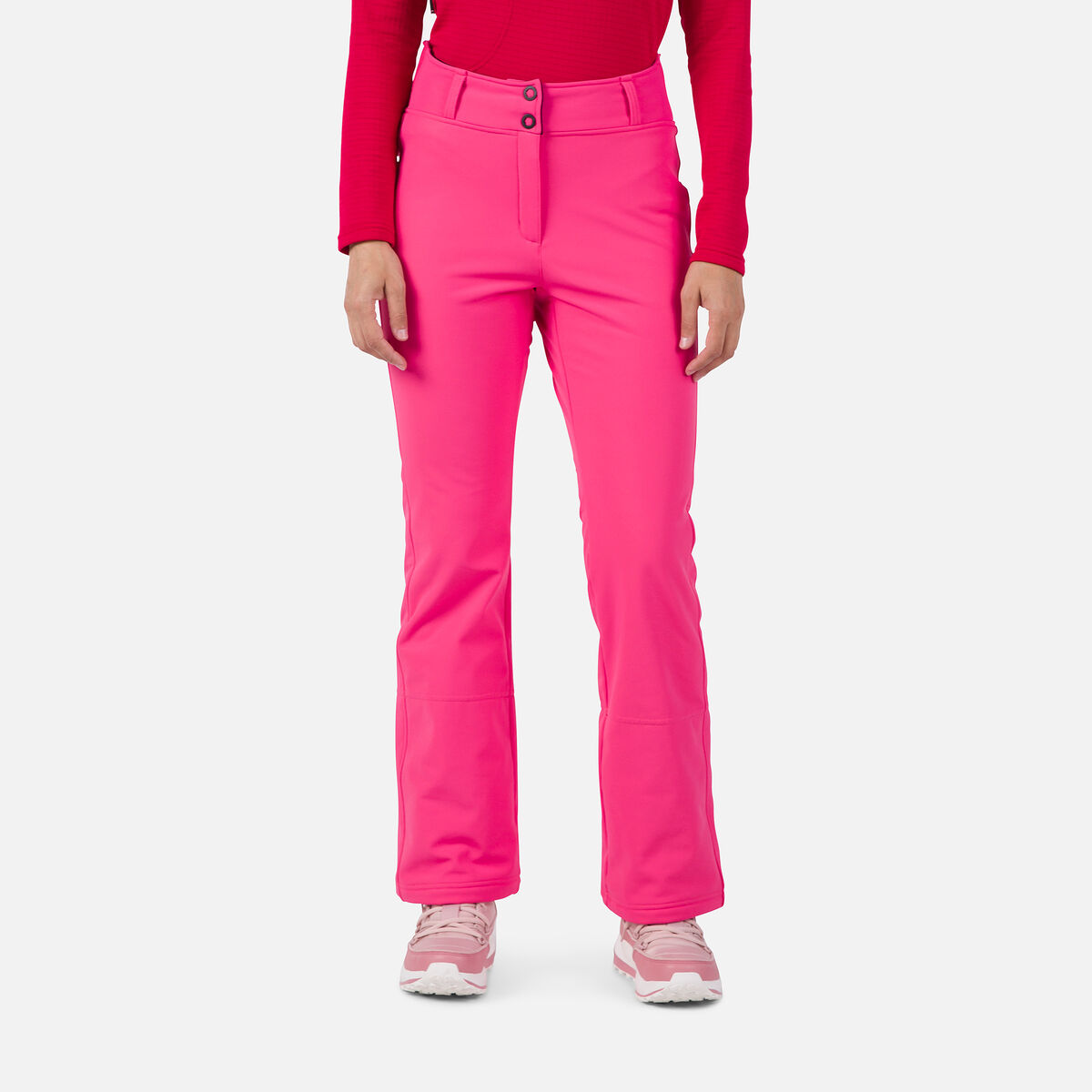 Rossignol Pantalones de esquí Soft Shell para mujer Pink/Purple