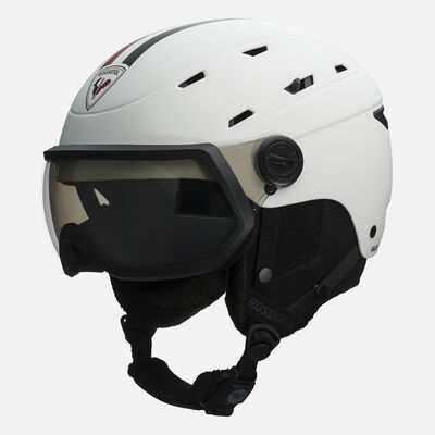 Rossignol Unisex Helm Allspeed Visier Impacts Photochromic Strato white
