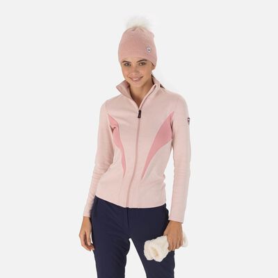 Rossignol Chaqueta de lana merina con cremallera integral React para mujer pinkpurple