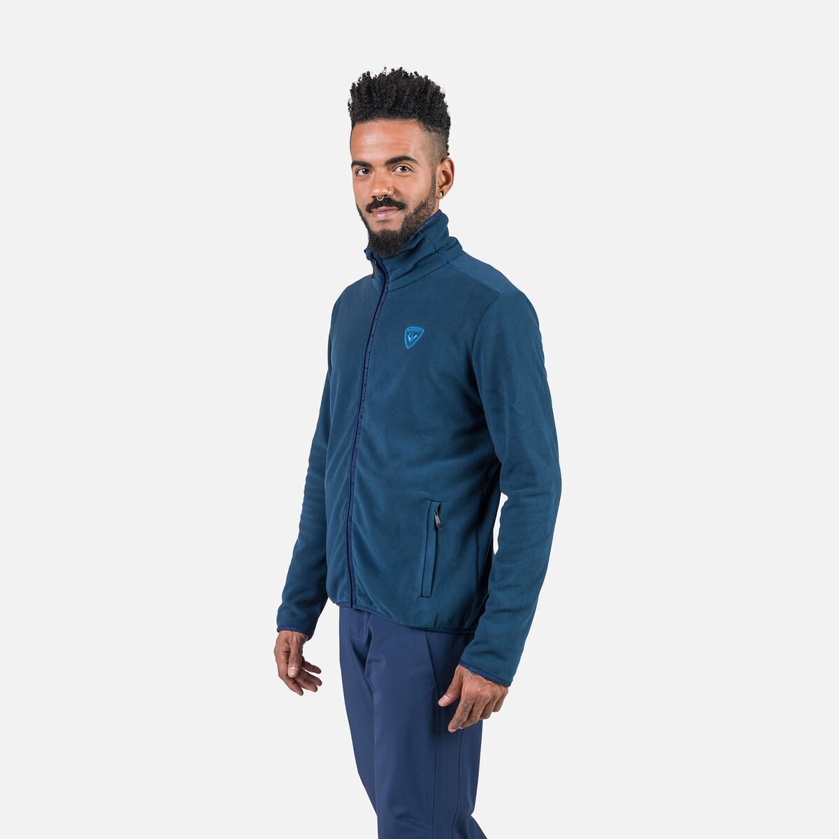 Rossignol Veste zippée en polaire homme Strawpile Blue