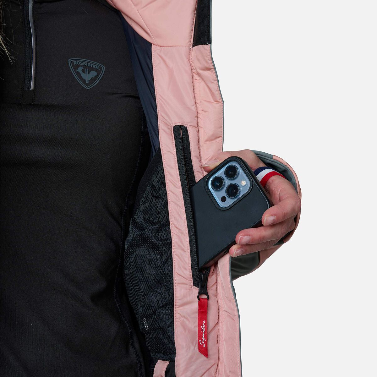 Rossignol Women's Victoire Hybrid Ski Jacket pinkpurple