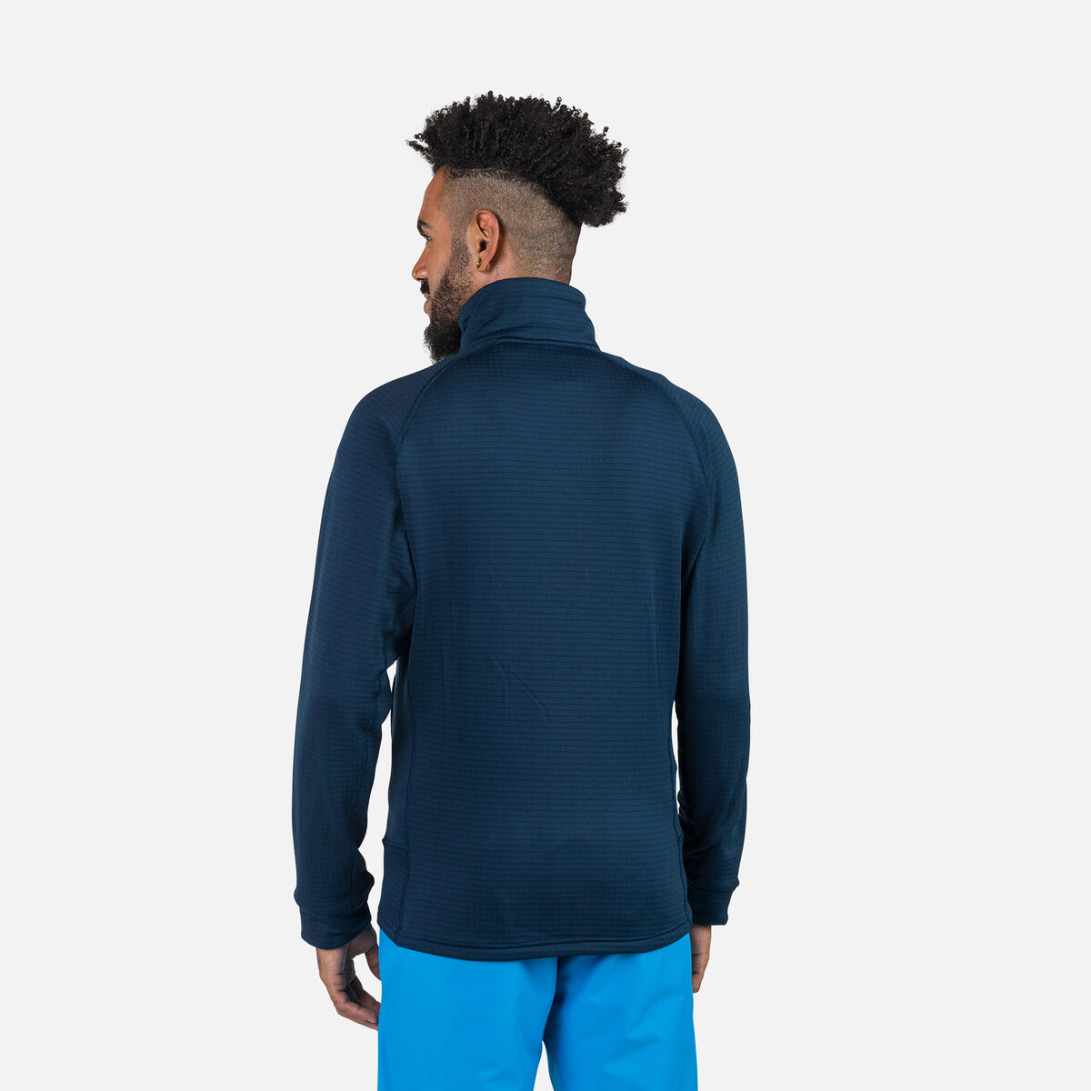 Rossignol Herrenfleecejacke mit durchgehendem Reißverschluss Blackside Blue