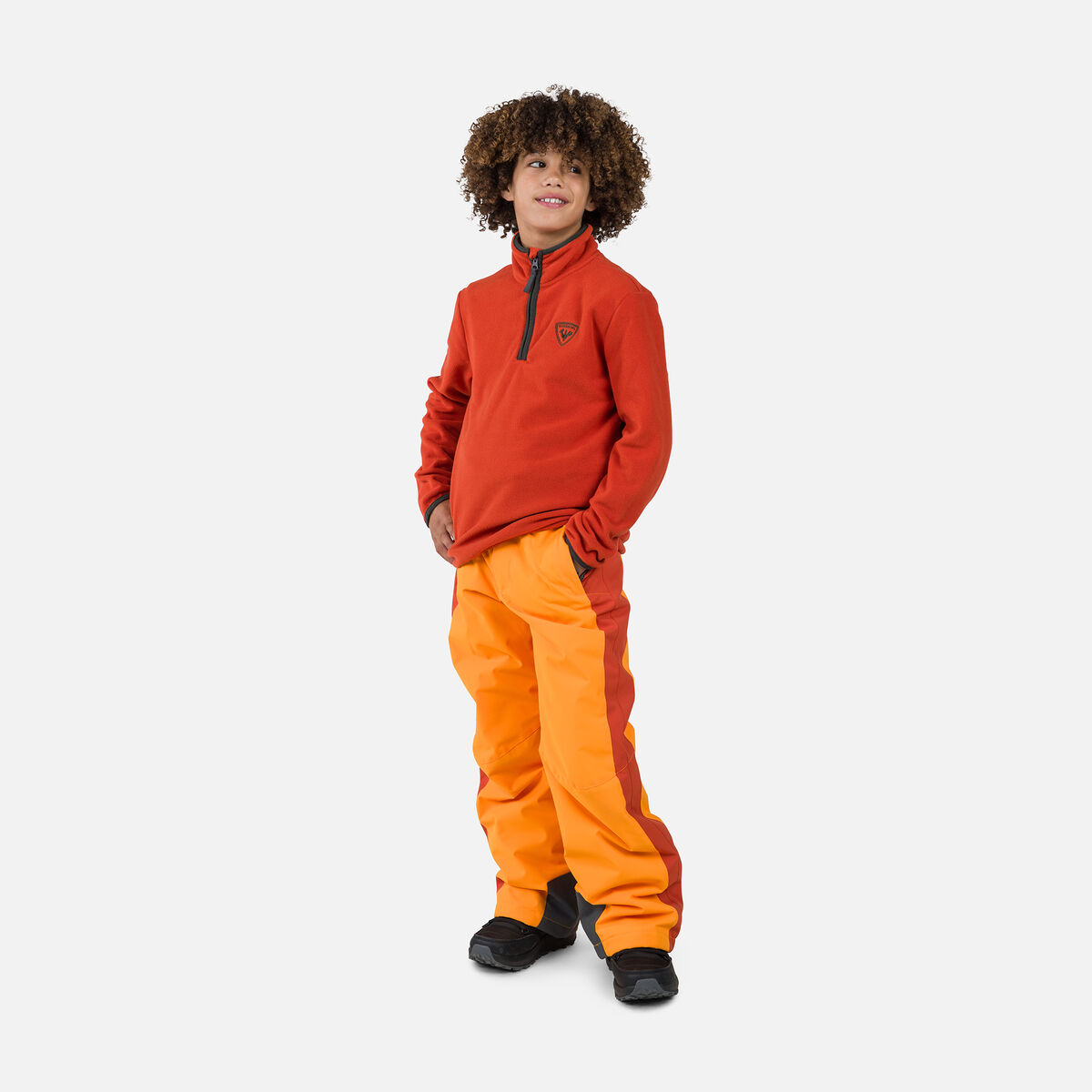 Rossignol Polaire à demi-zip enfant Strawpile Brown