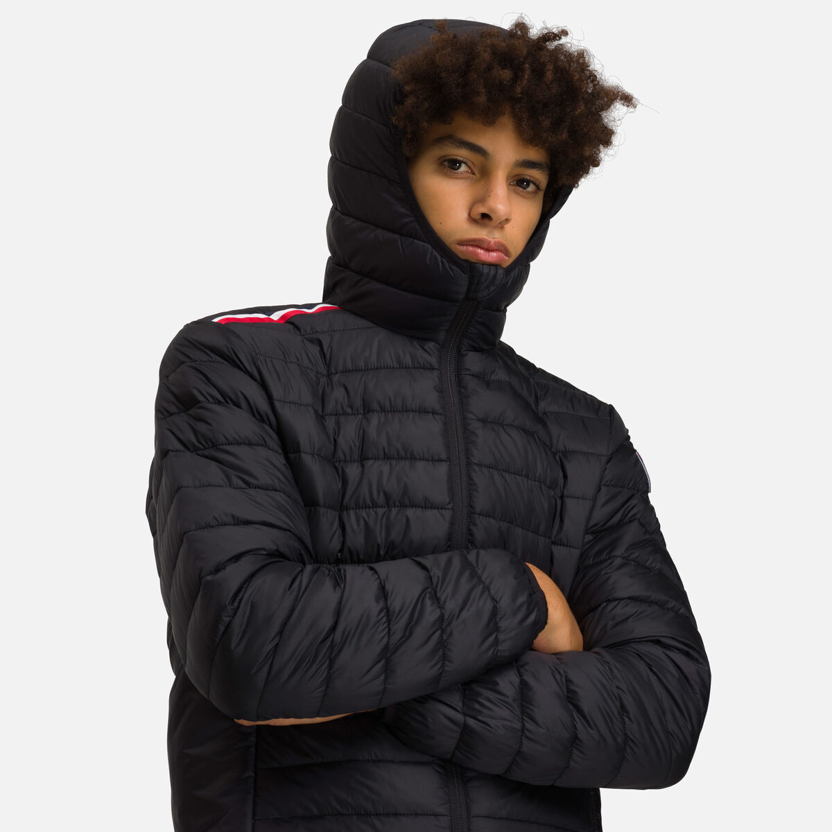 Rossignol Men's hooded insulated jacket 180GR black