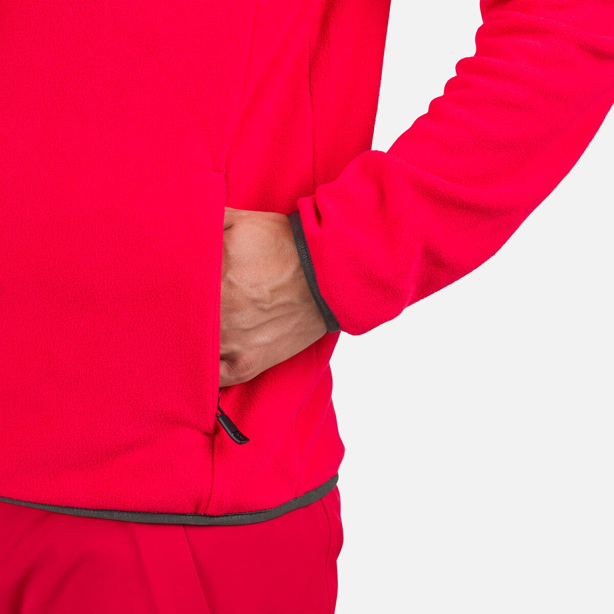 Rossignol Haut en polaire à demi-zip homme Strawpile red