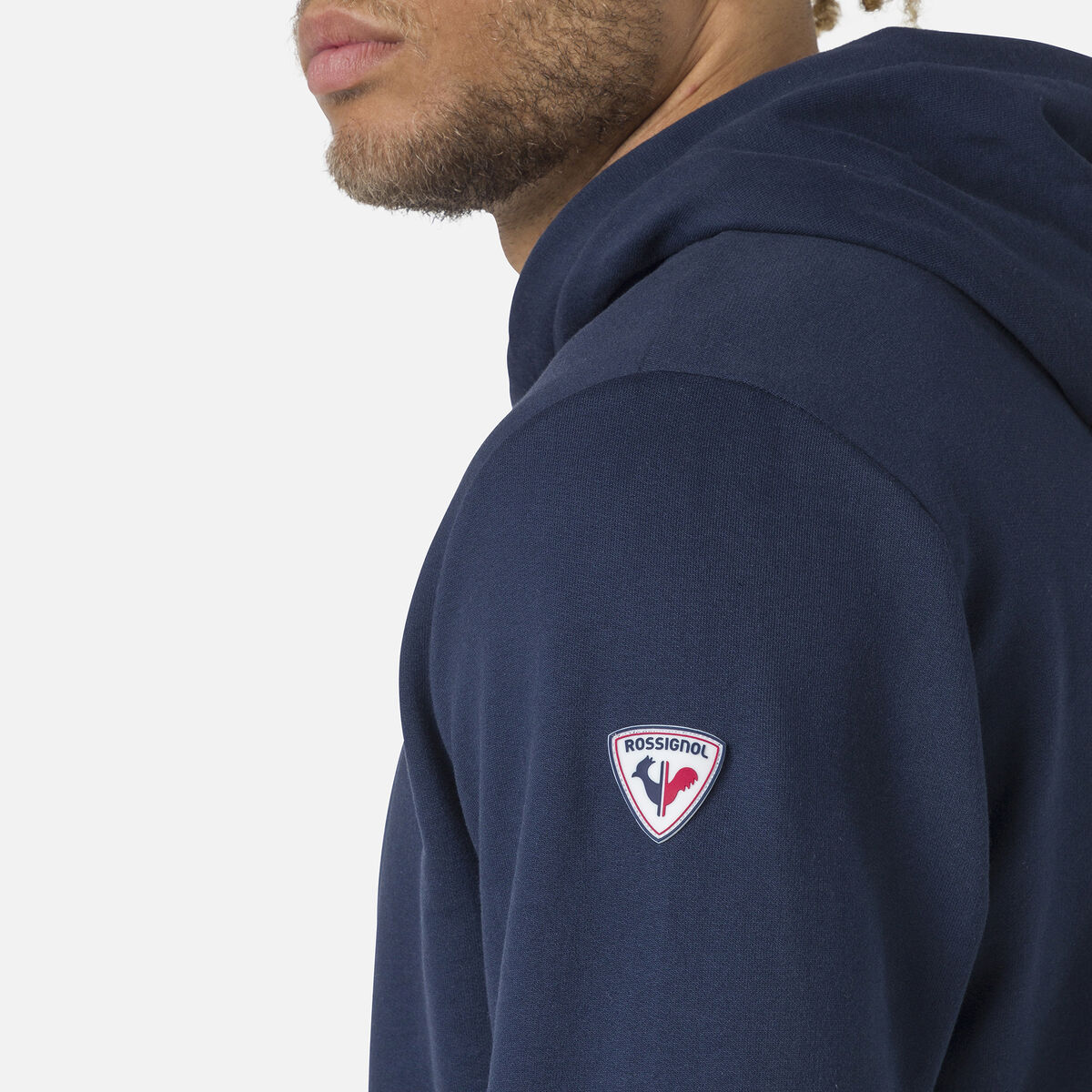 Rossignol Men's hooded logo fleece sweatshirt blue