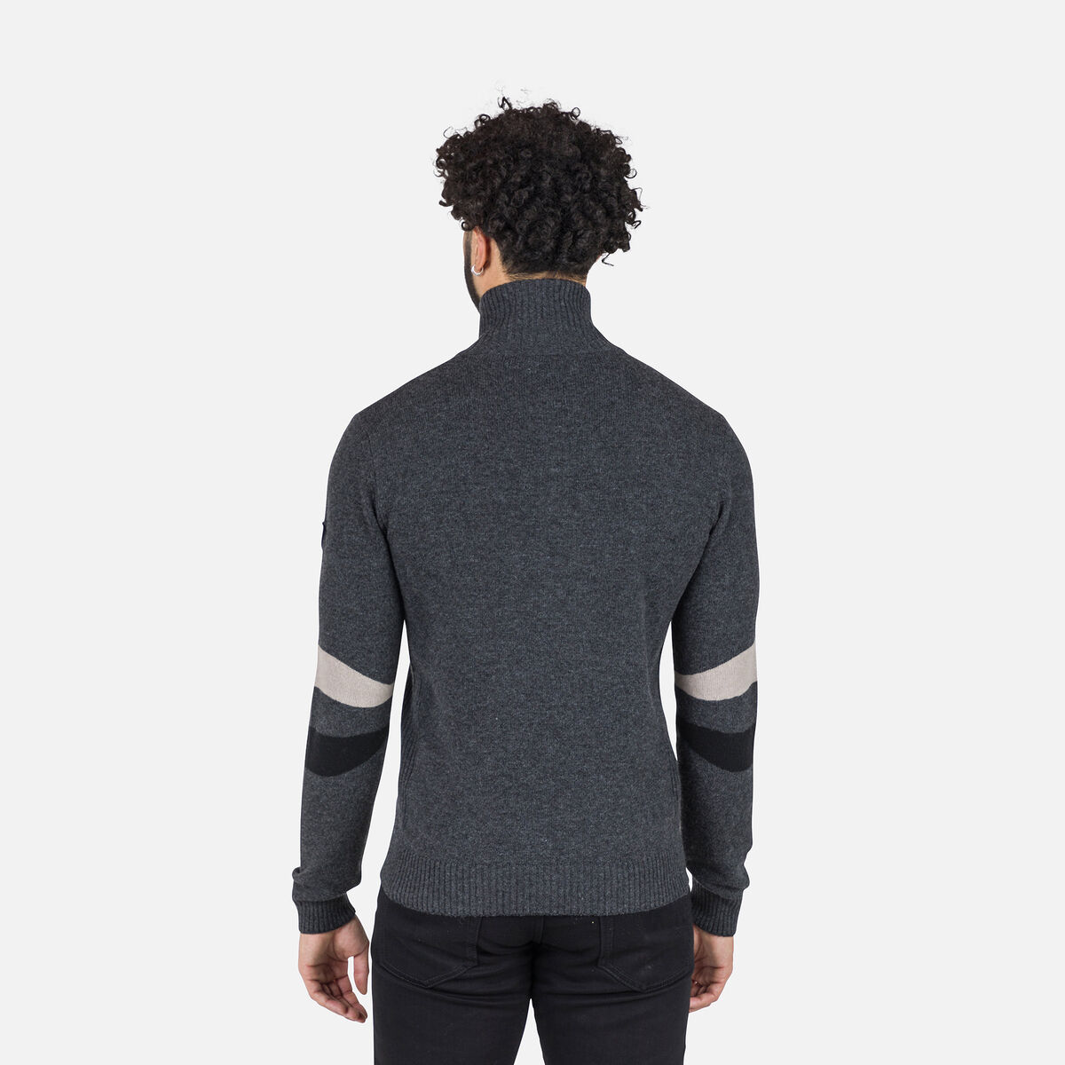 Rossignol Pull en maille à demi-zip homme Signature Grey