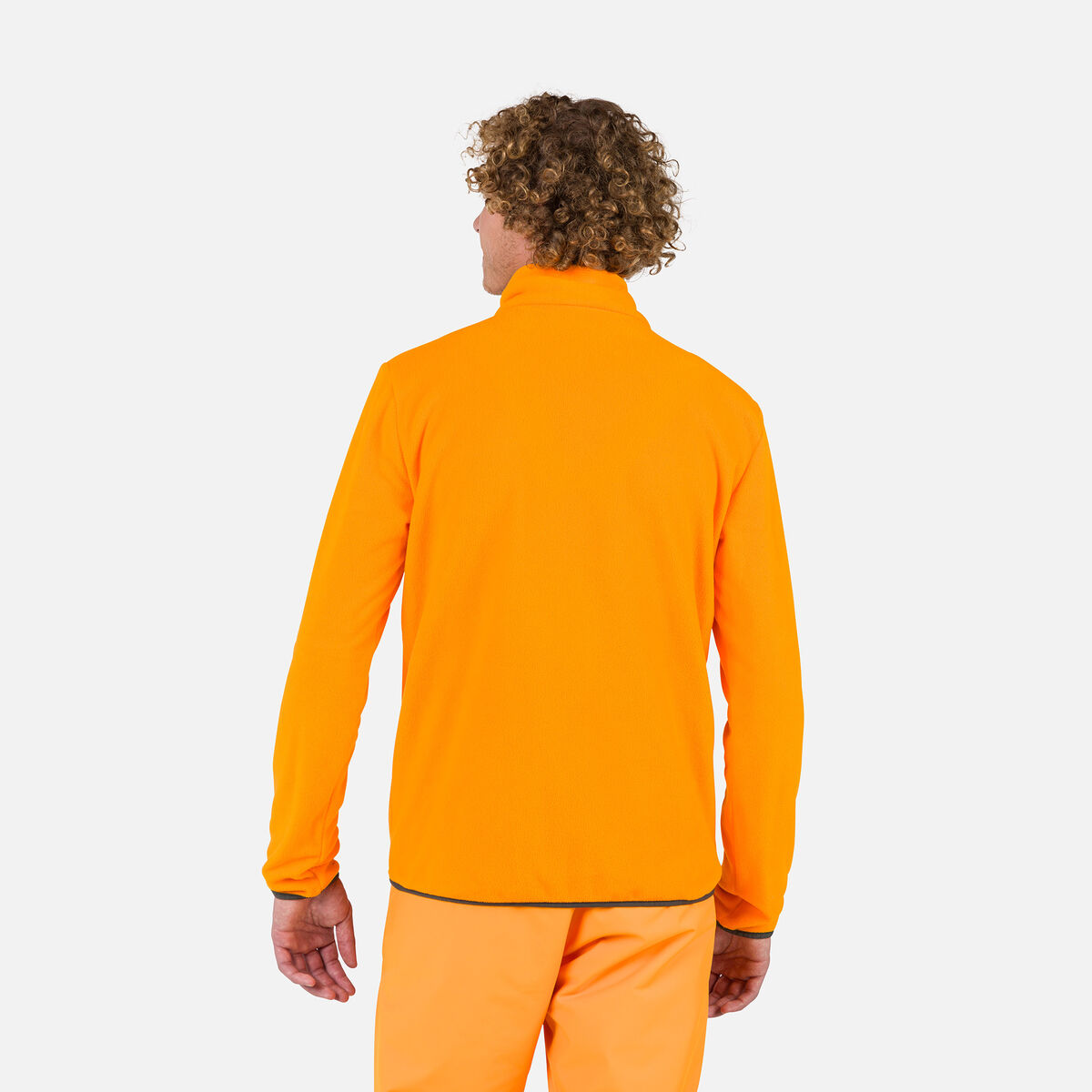 Rossignol Men's Strawpile Half-Zip Fleece Top Orange