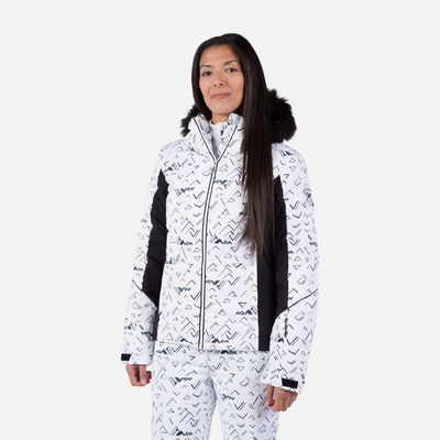 Rossignol Women's Staci Print Puffy Jacket white