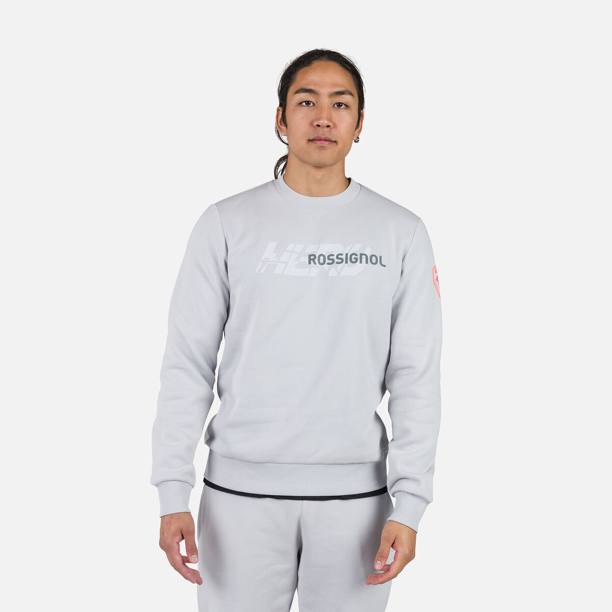 Rossignol Herrensweatshirt mit Rundhalsausschnitt Hero Grey