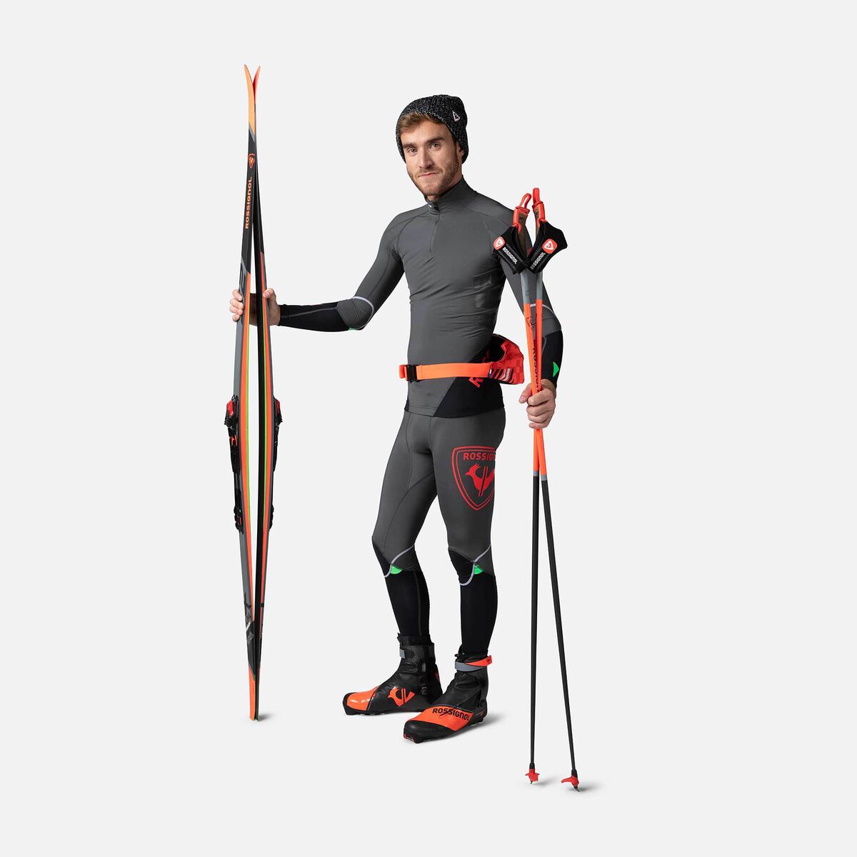 Men's Ski Compression Tights Long-top Sports Shirt