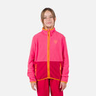 Rossignol Junior-Fleecejacke mit durchgehendem Reißverschluss Strawpile Tea Rose