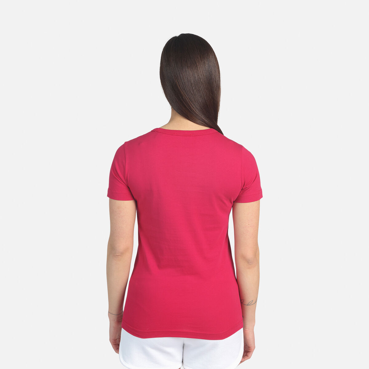 Rossignol Logo Damen-T-Shirt Pink/Purple