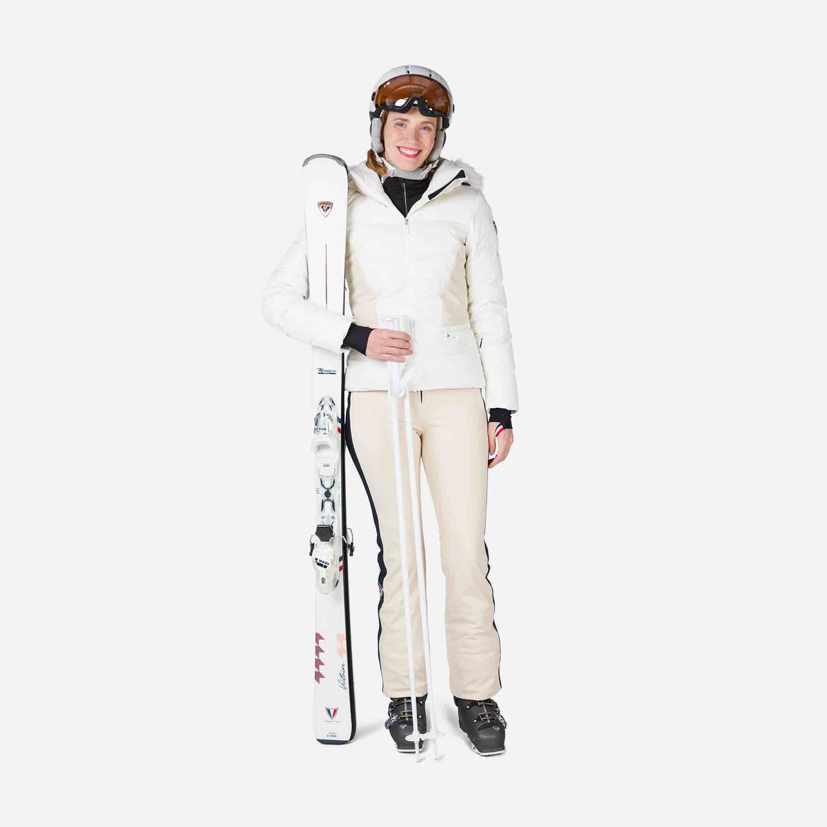 Rossignol Chaqueta de esquí Ruby Merino Down para mujer White