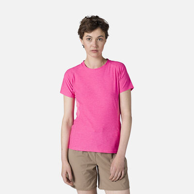 Rossignol T-shirt donna da escursionismo Melange pinkpurple