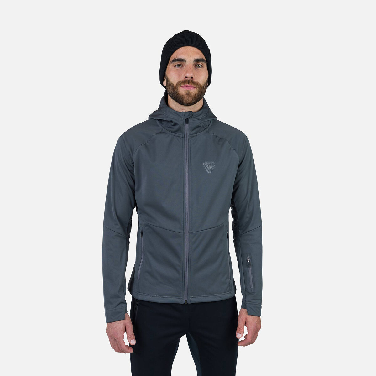 Rossignol Men's Genetys Hooded Soft Shell Jacket Grey