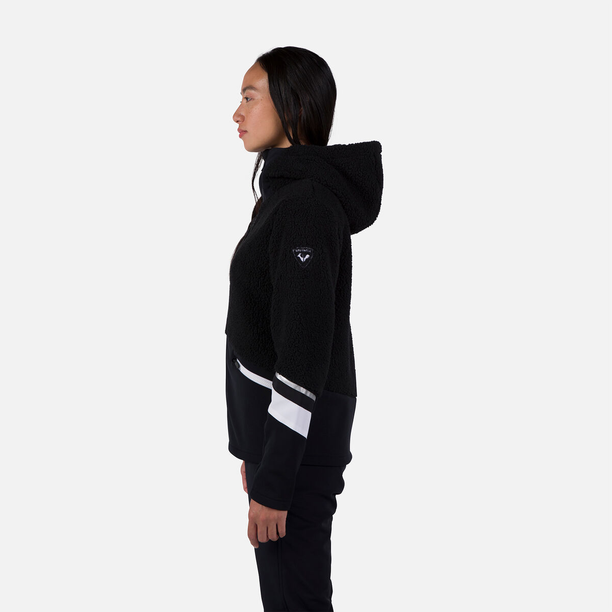 Rossignol Veste en polaire zippée à capuche femme Wispile Black