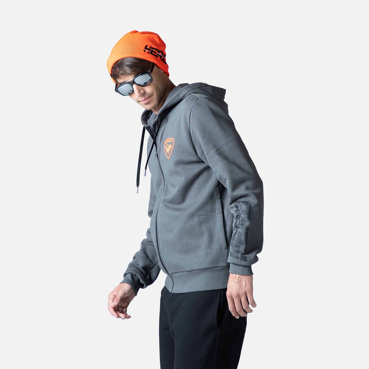 Rossignol Hero Herrenkapuzenpullover Grey