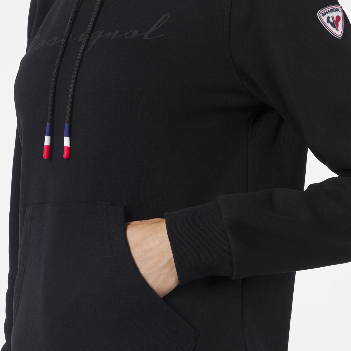 Rossignol Sudadera afelpada con capucha Logo para mujer black