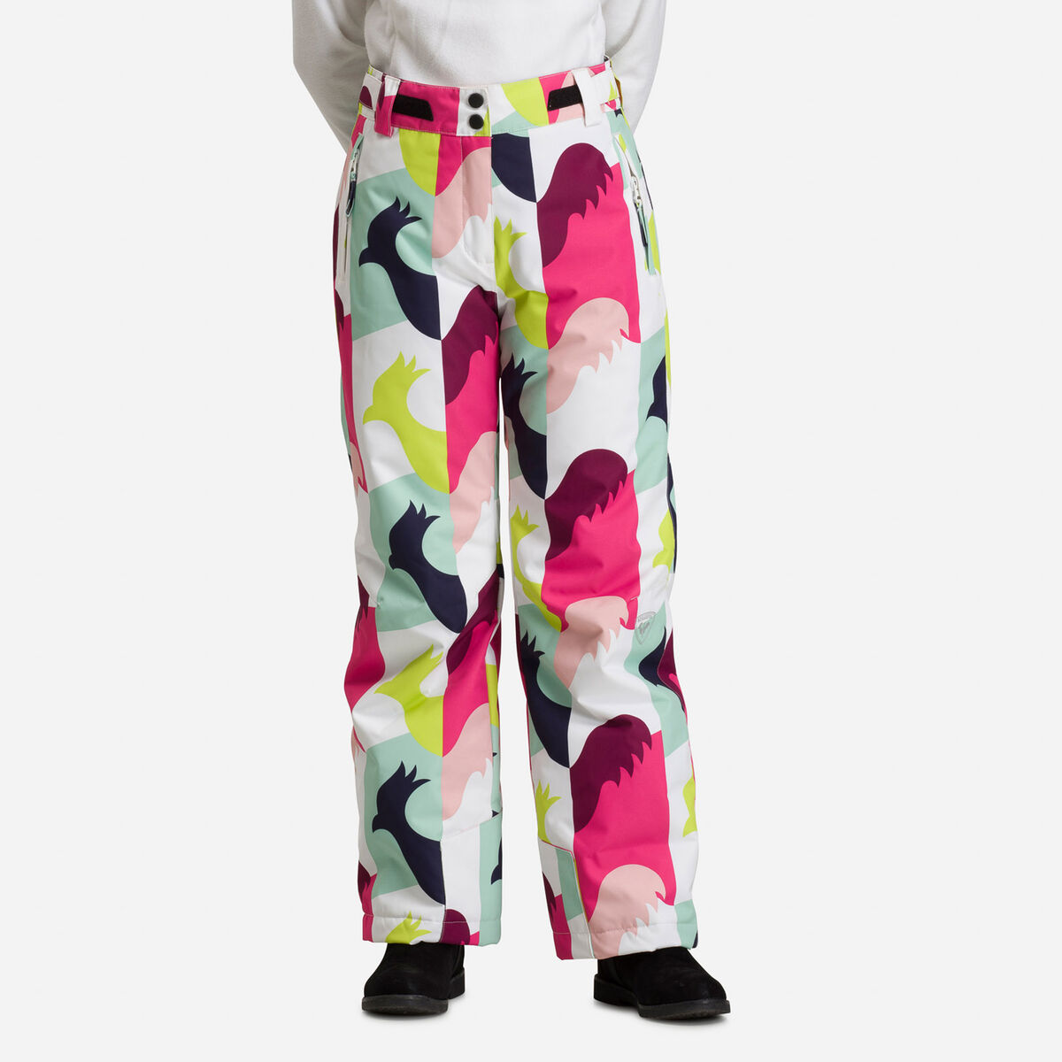 Rossignol Girls' Ski Print Ski Pants Multicolor