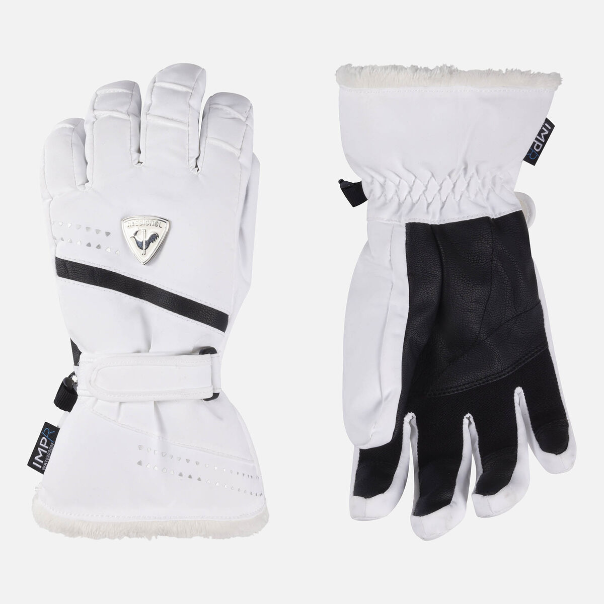 Rossignol Women's Nova waterproof ski gloves White