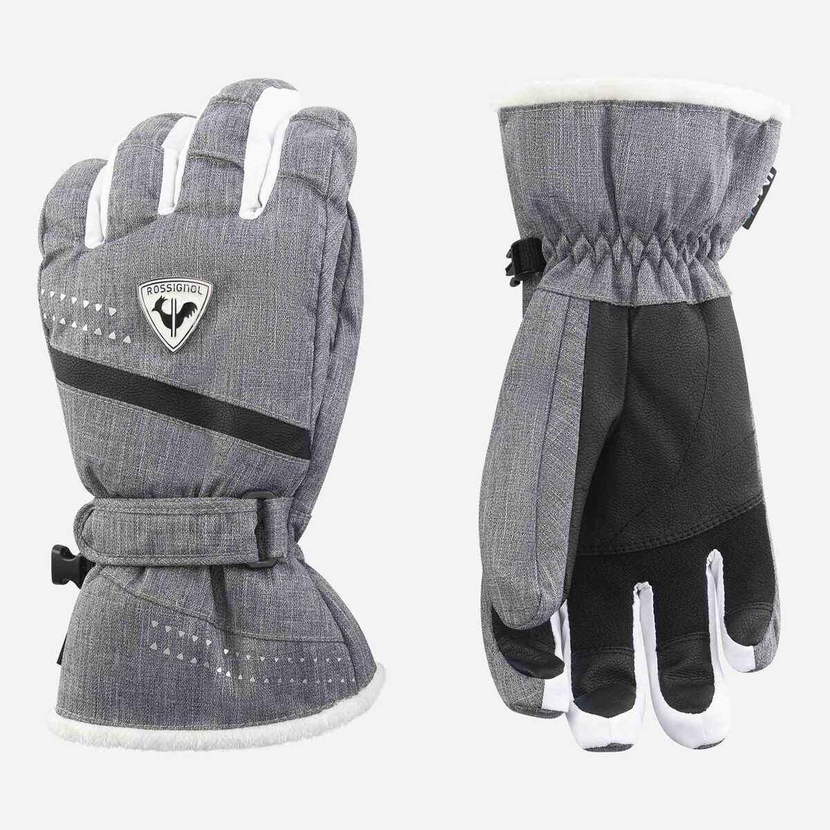 Rossignol Women's Nova waterproof ski gloves Grey