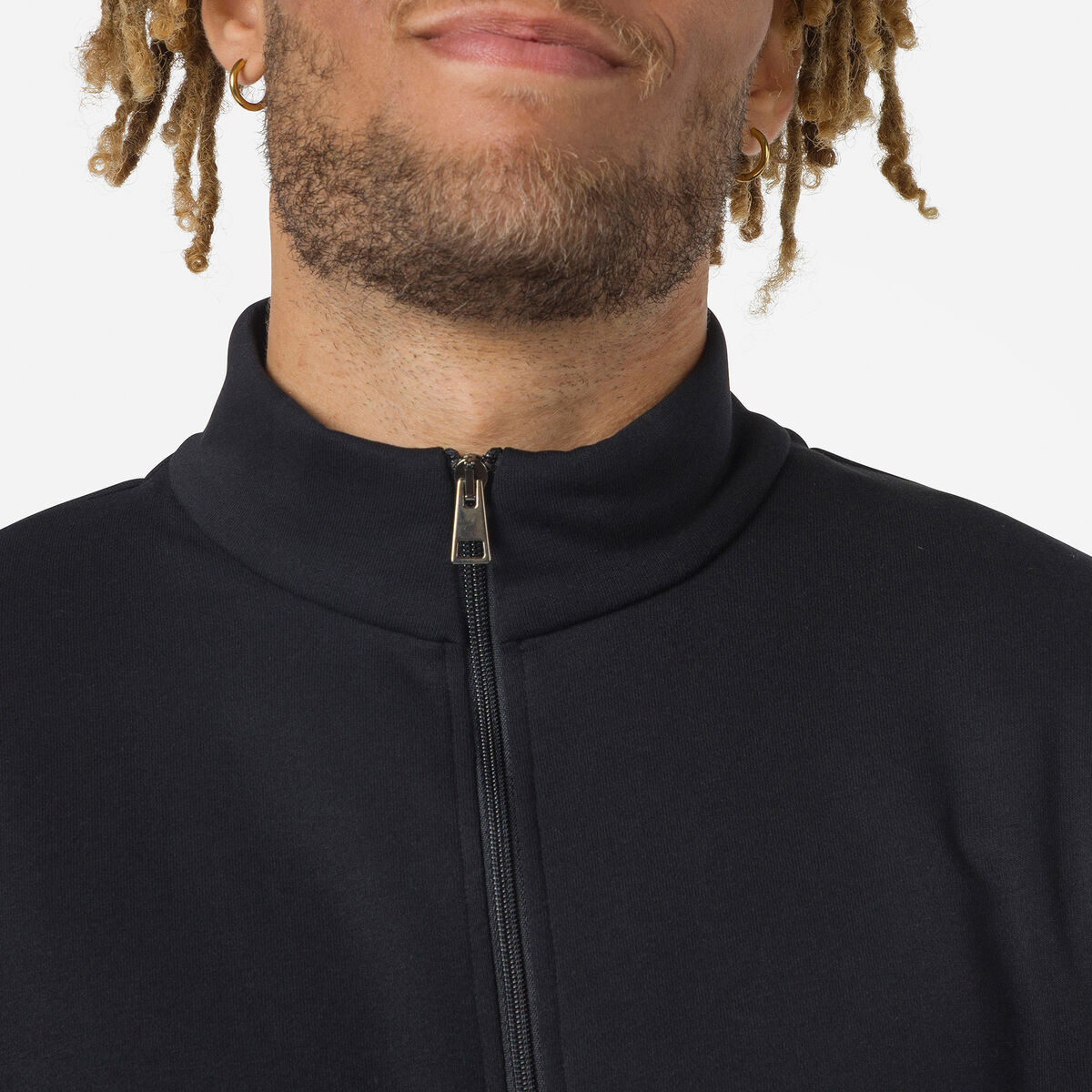 Rossignol Sweat en coton zippé Logo Homme black