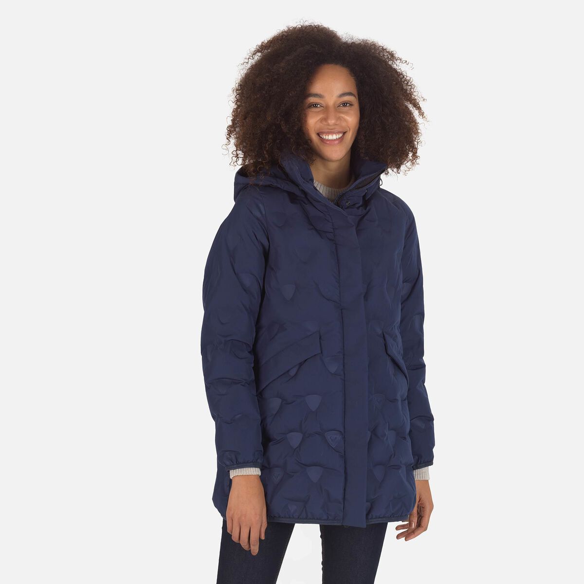 Rossignol Chaqueta larga acolchada Welded Quiltshield para mujer Blue