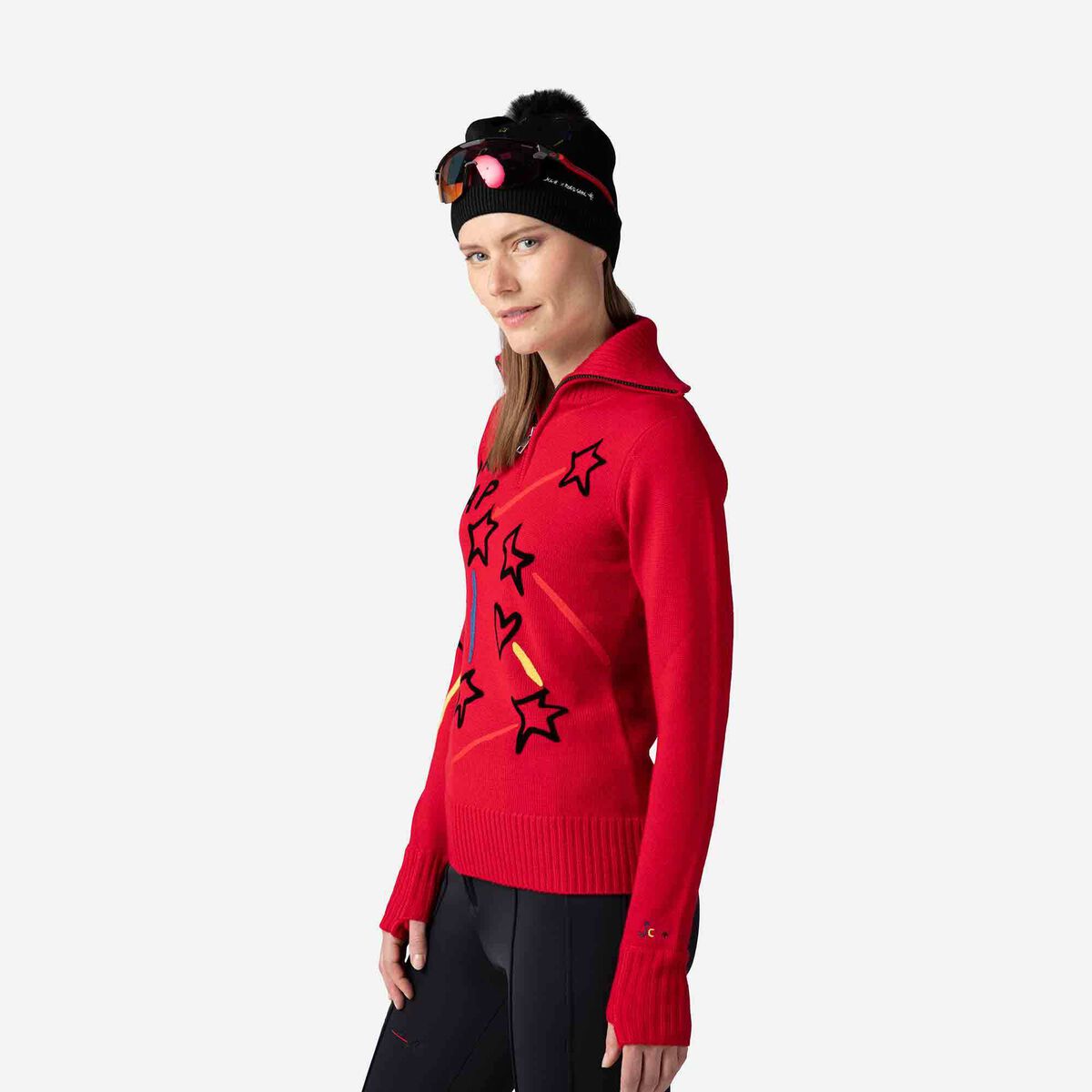 Rossignol Women's JCC Constellation Half-Zip Top Red