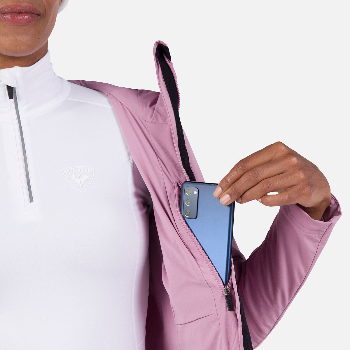 Rossignol Chaqueta con capucha Opside para mujer pinkpurple