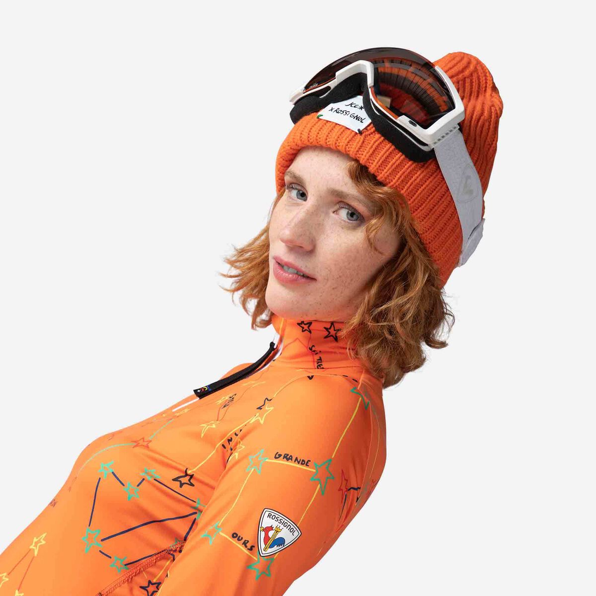 Rossignol Women's JCC Booster Half-Zip Top orange