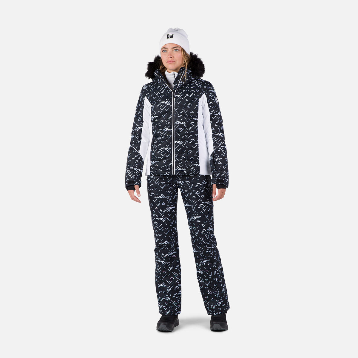 Rossignol Damensteppjacke mit Print Staci Black