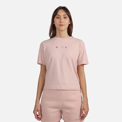 Rossignol T-shirt donna con stampa pinkpurple