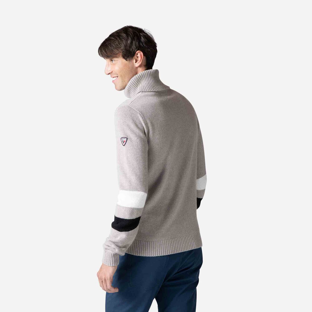Rossignol Men's Signature Roll-Neck Sweater Grey