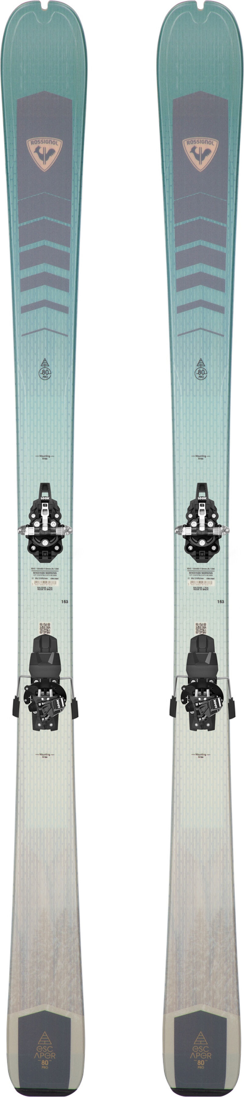 Rossignol Skis de randonnée enfant ESCAPER W 80 green