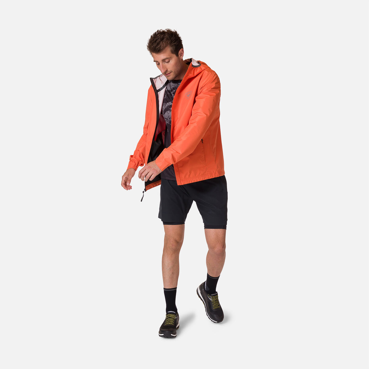 Rossignol Men's Active Rain Jacket Orange